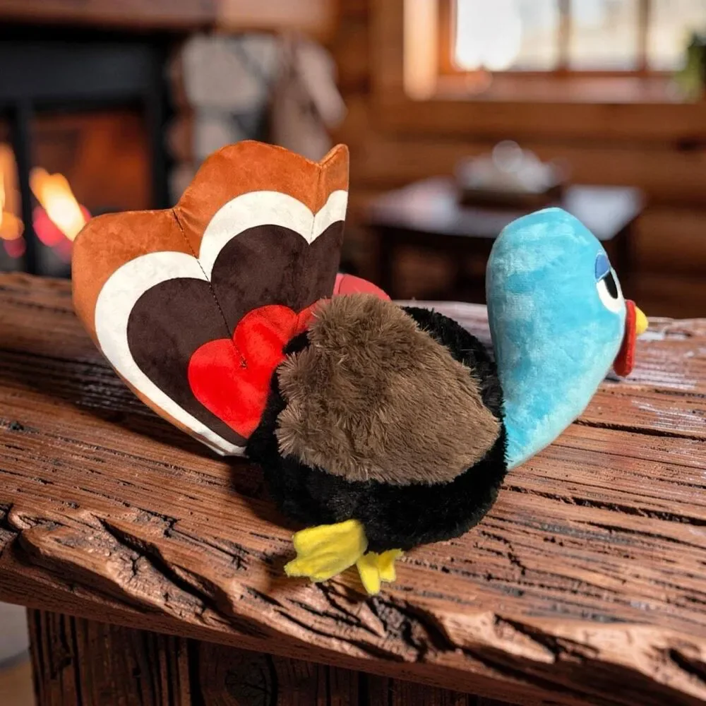 Gobzilla Plush Extra-Large + 2-in-1 Rip and Reveal Turkey & Antacid Dog Toys
